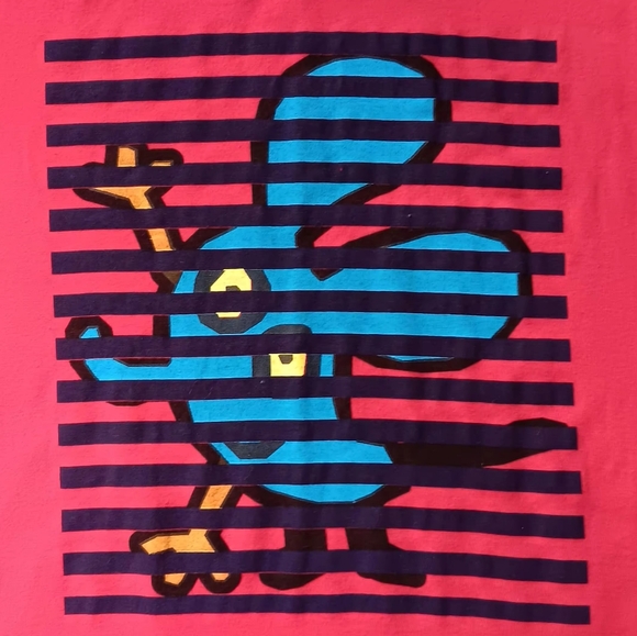 Rare VTG Marimekko Antti Eklund "Hiiri" Red Short Sleeve T-shirt - Picture 3 of 7